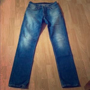 Men’s Nudie Jeans Grim Tim fit.